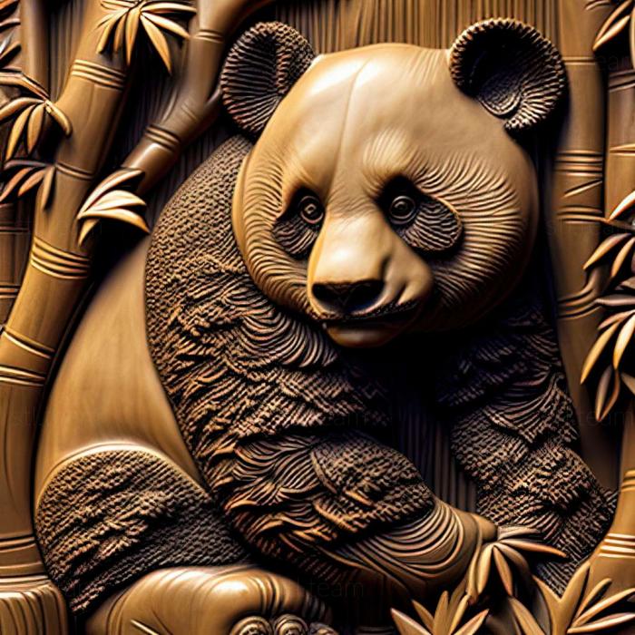 3D model Lin Lin big panda famous animal (STL)